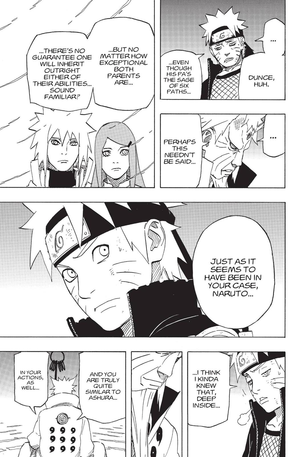 Reading Manga this panel certainly caught my interest. Does Hagoromo mean  here that Kushina was exceptional and smart? Now thinking about she was  very calm and collected during the Kyuubi attack despite