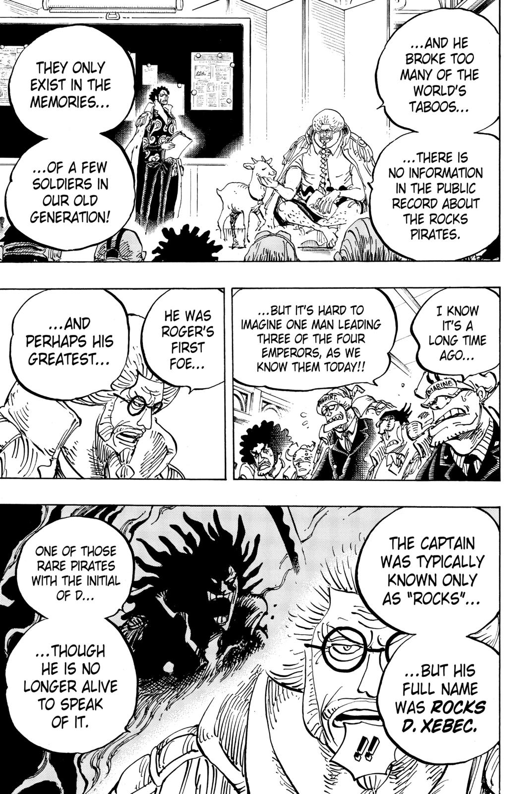 One Piece Chapter 957 – The Rocks Pirates